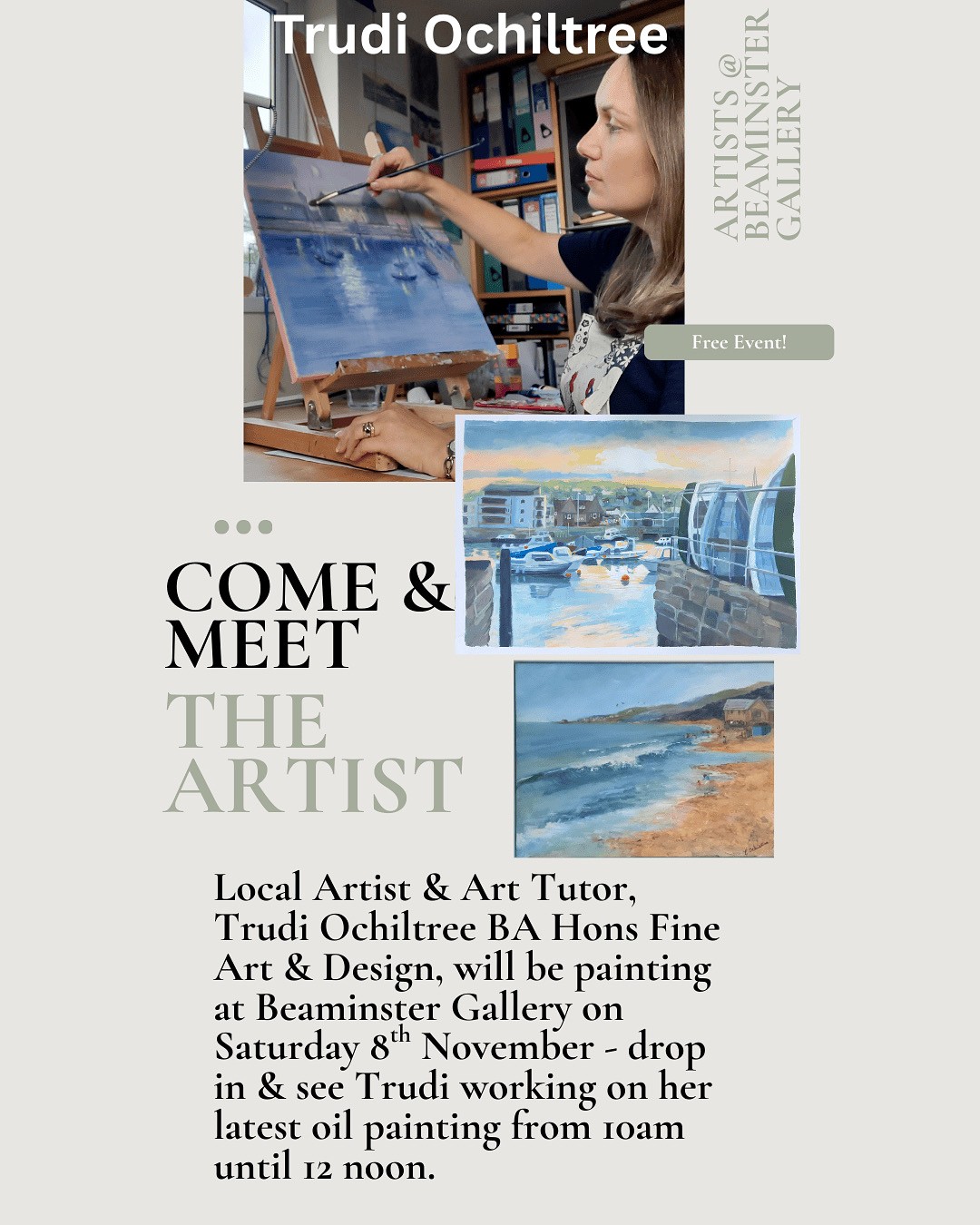 Come & Meet The Artist – Trudi Ochiltree Come & Meet The Artist - Trudi Ochiltree